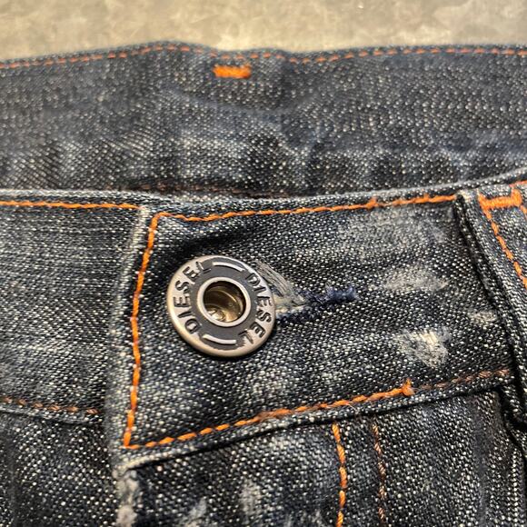 Vintage Y2K Diesel Industry Zink Low Rise Bootcut Denim Jeans 30x29 Italy Cotton - Picture 5 of 13